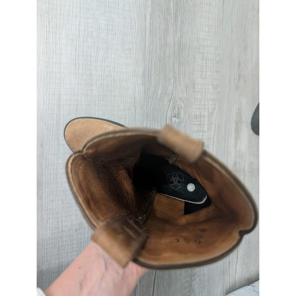 Ariat Brown Suede Western Cowboy Boots - Picture 7 of 15